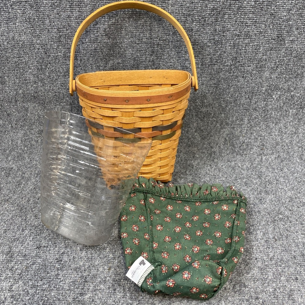 Longaberger 1993 Basket Shades of Autumn Harvest Liner Protector Combo 14303